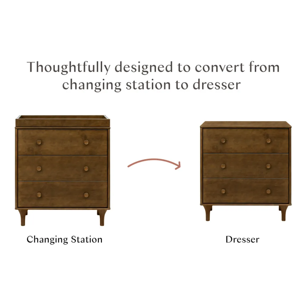 Lolly 3-Drawer Compact Changer Dresser with Removable Changing Tray (34")