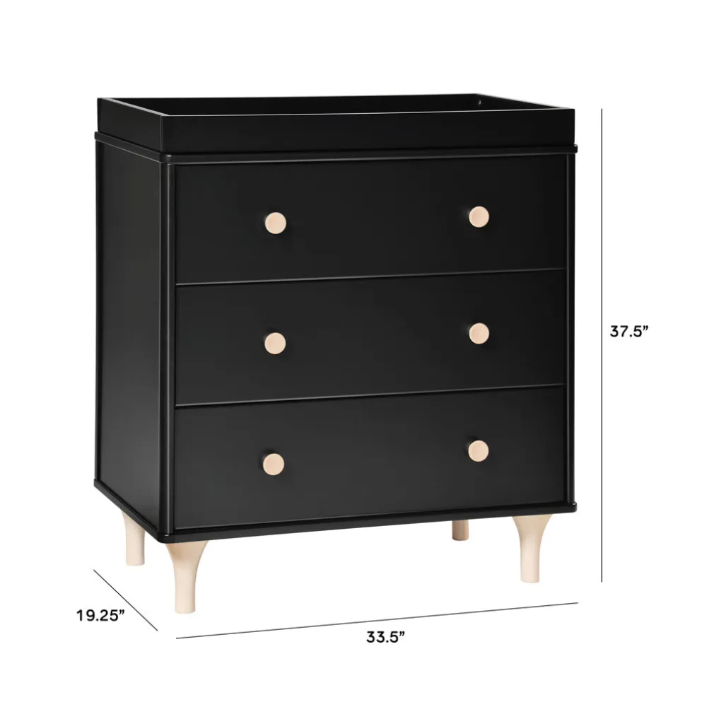 Lolly 3-Drawer Compact Changer Dresser with Removable Changing Tray (34")