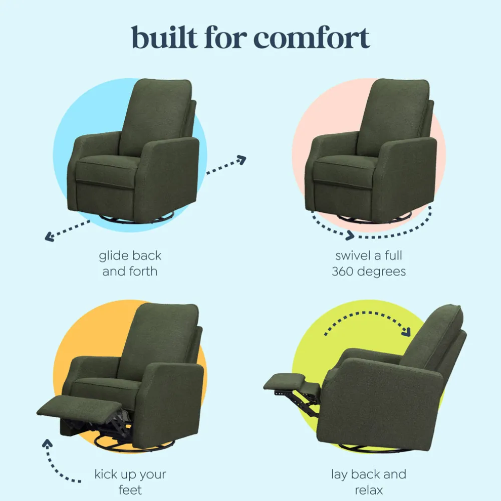 Lucas Pillowback Swivel Recliner
