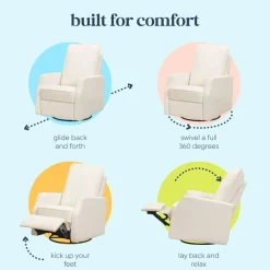 Lucas Pillowback Swivel Recliner