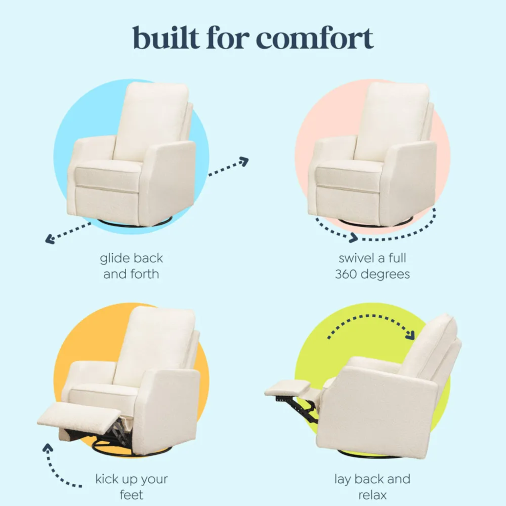 Lucas Pillowback Swivel Recliner