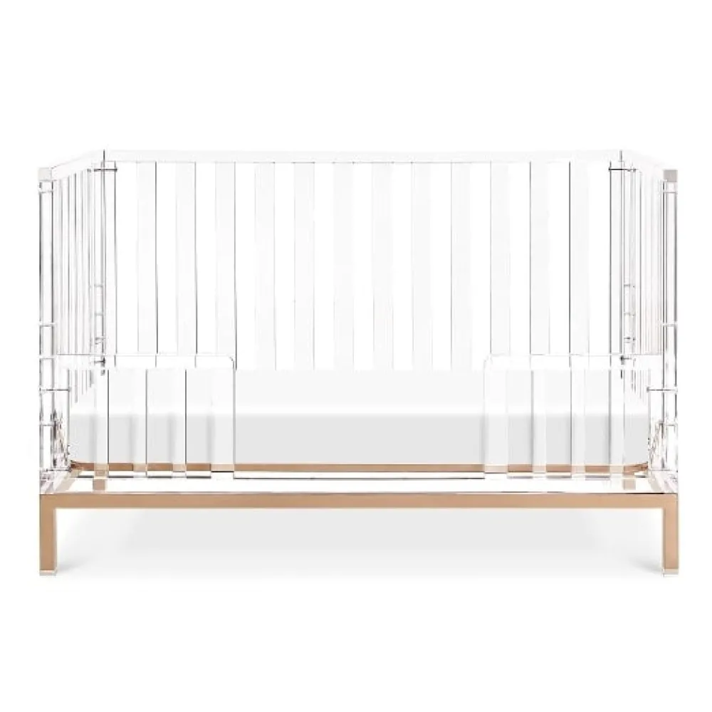 Luma Crib in Acrylic and Rose Gold