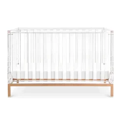 Luma Crib in Acrylic and Rose Gold