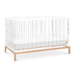 Luma Crib in Acrylic and Rose Gold