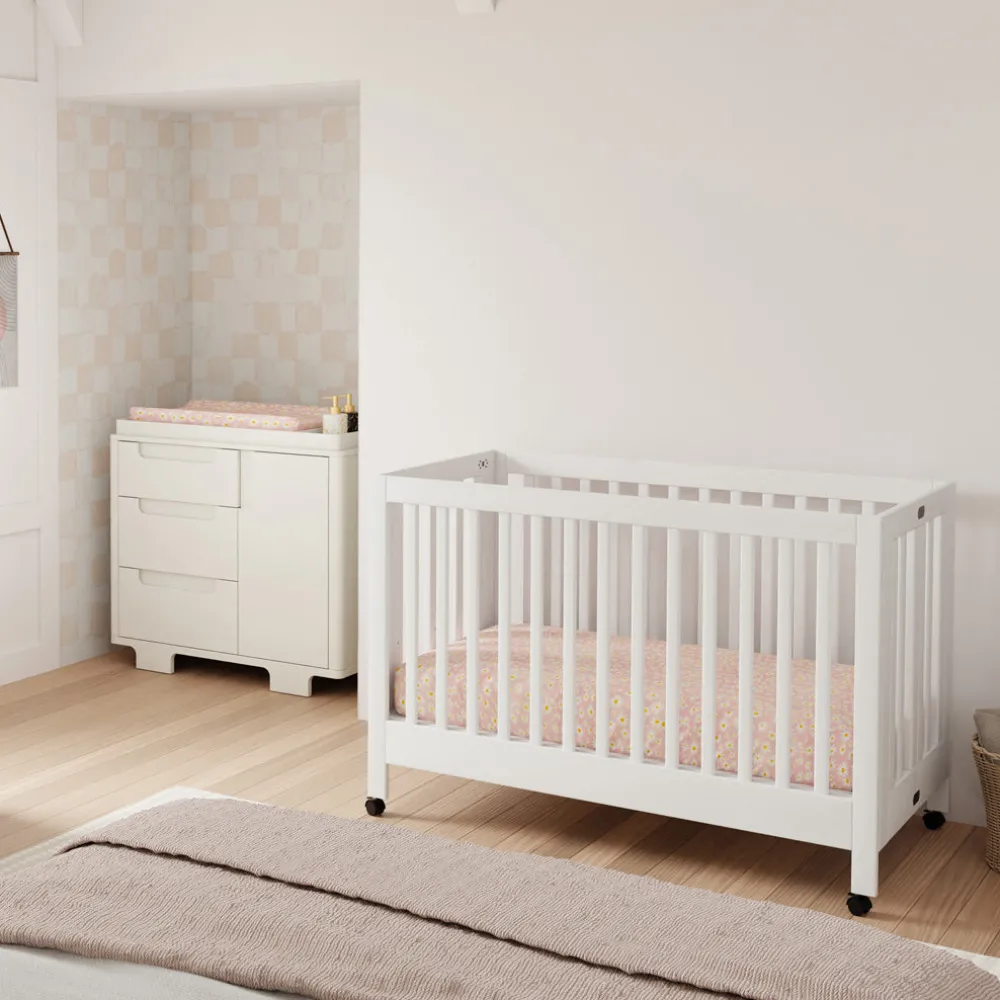 Maki Portable Folding Crib + Conversion Kit
