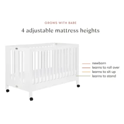 Maki Portable Folding Crib + Conversion Kit