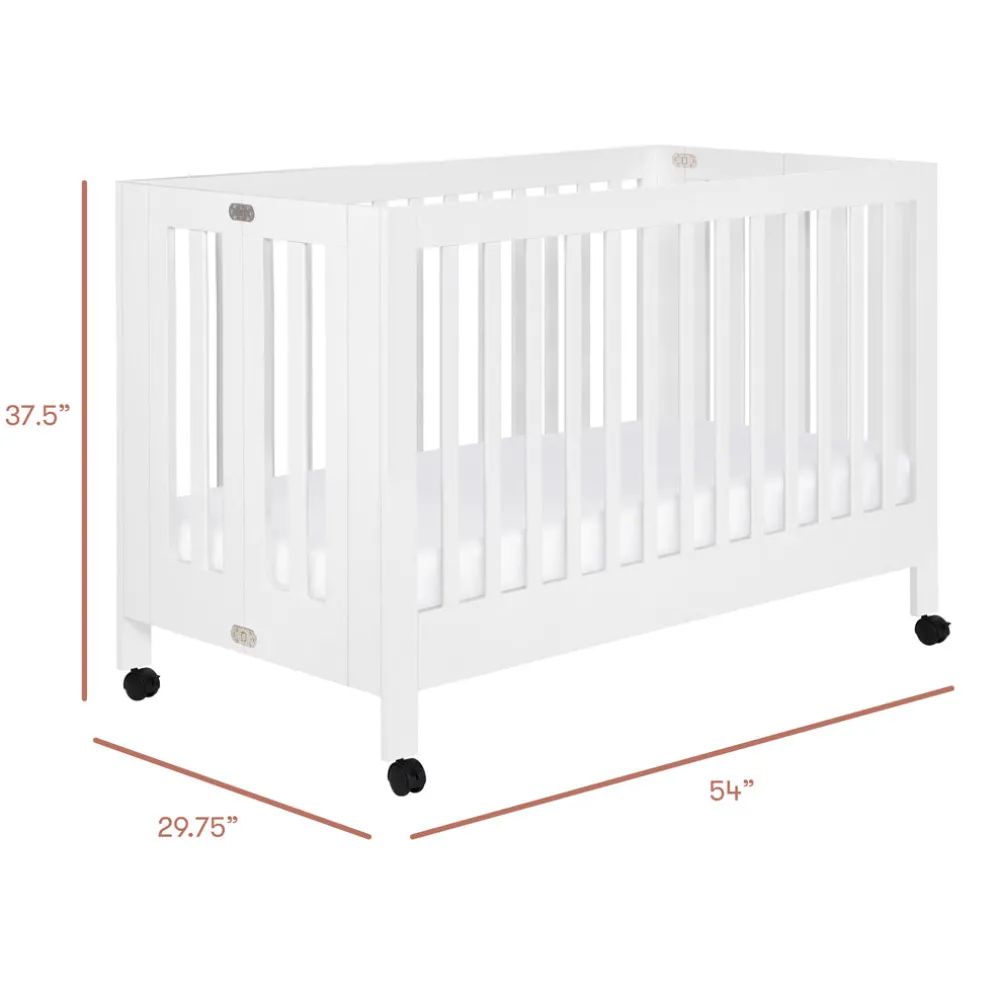 Maki Portable Folding Crib + Conversion Kit