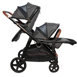 Maverick Single to Double Stroller With Two Toddler Seats
