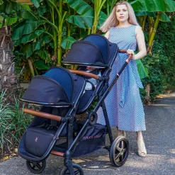 Maverick Single to Double Stroller With Two Toddler Seats