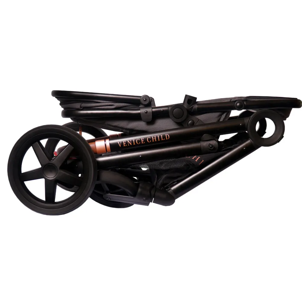Maverick Single To Double Stroller With Bassinet and Toddler Seat