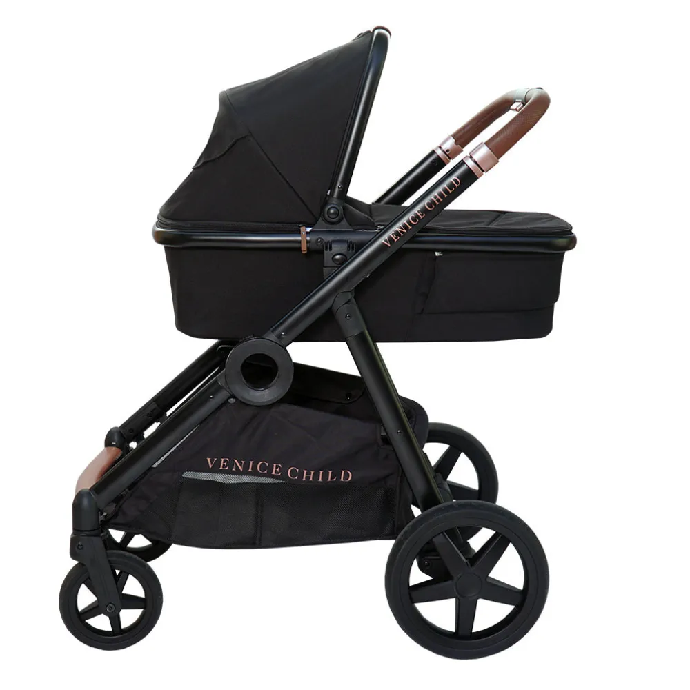 Maverick Single To Double Stroller With Bassinet and Toddler Seat