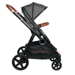 Maverick Single To Double Stroller With Bassinet and Toddler Seat