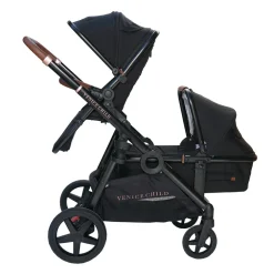 Maverick Single To Double Stroller With Bassinet and Toddler Seat