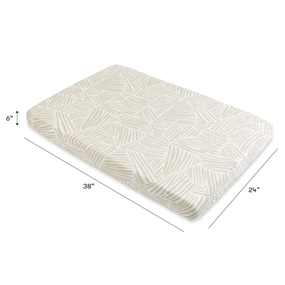 Mini Crib Sheet In GOTS Certified Organic Muslin Cotton