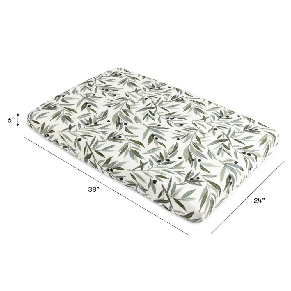 Mini Crib Sheet In GOTS Certified Organic Muslin Cotton