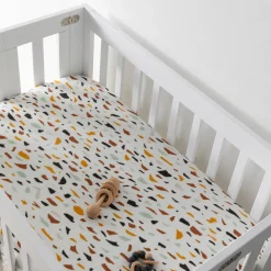Mini Crib Sheet In GOTS Certified Organic Muslin Cotton