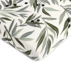 Mini Crib Sheet In GOTS Certified Organic Muslin Cotton