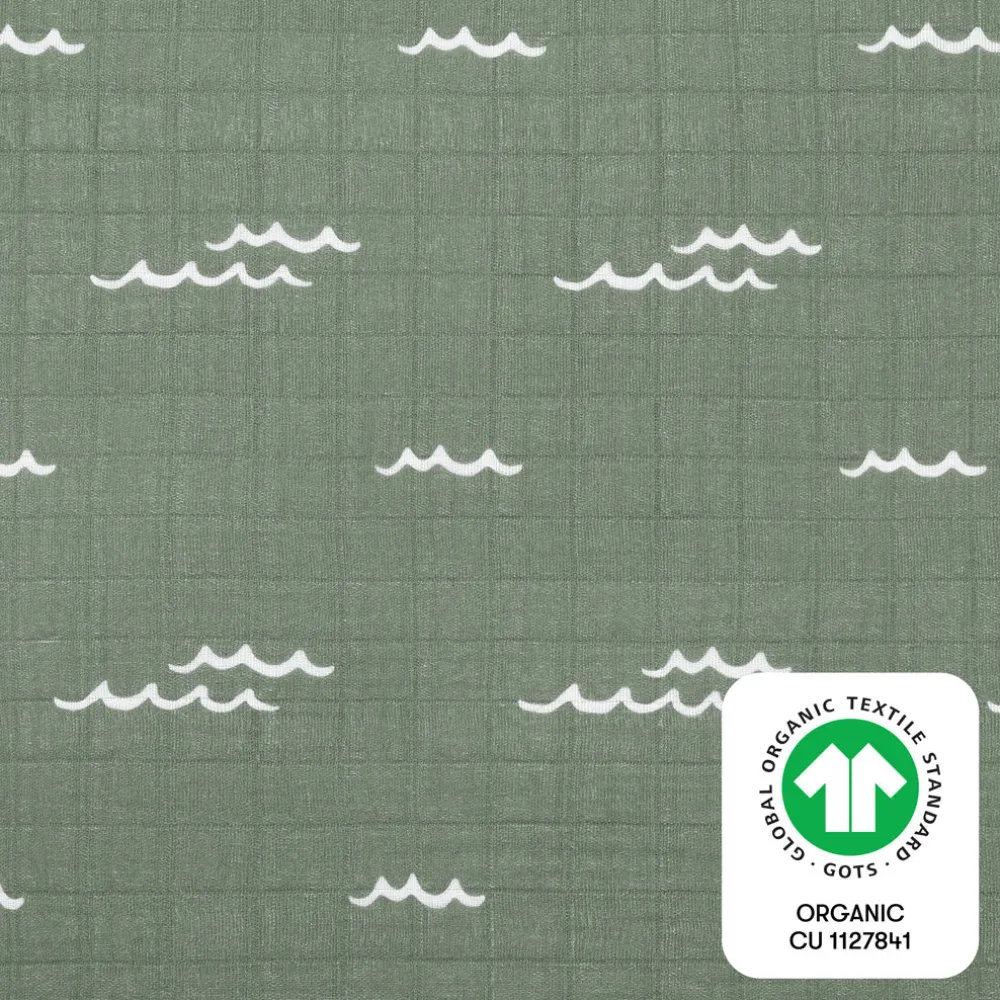Mini Crib Sheet In GOTS Certified Organic Muslin Cotton