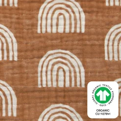 Mini Crib Sheet In GOTS Certified Organic Muslin Cotton
