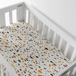 Mini Crib Sheet In GOTS Certified Organic Muslin Cotton