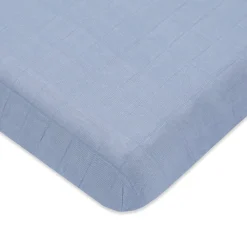 Mini Crib Sheet In GOTS Certified Organic Muslin Cotton