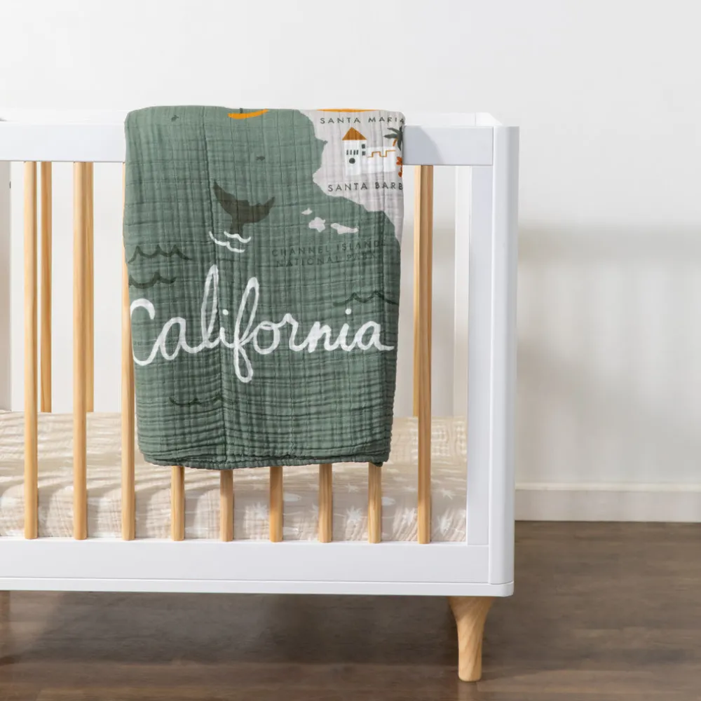 Mini Crib Sheet In GOTS Certified Organic Muslin Cotton