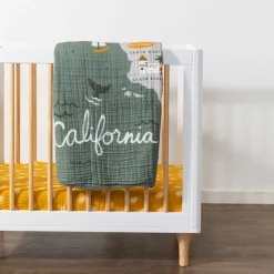 Mini Crib Sheet In GOTS Certified Organic Muslin Cotton