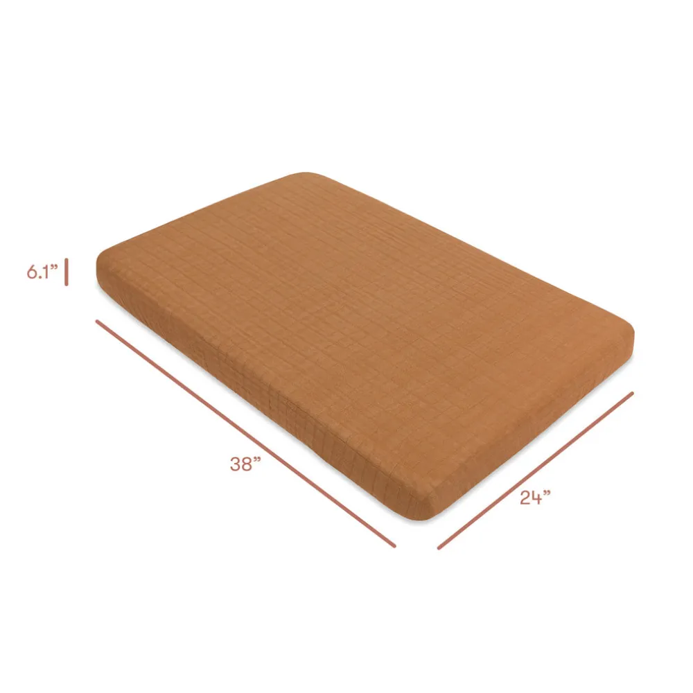 Mini Crib Sheet In GOTS Certified Organic Muslin Cotton
