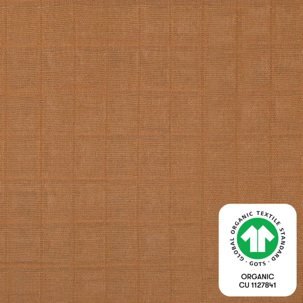 Mini Crib Sheet In GOTS Certified Organic Muslin Cotton