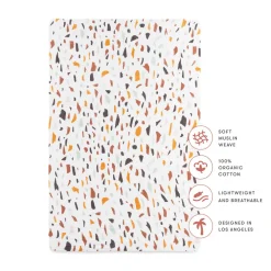 Mini Crib Sheet In GOTS Certified Organic Muslin Cotton