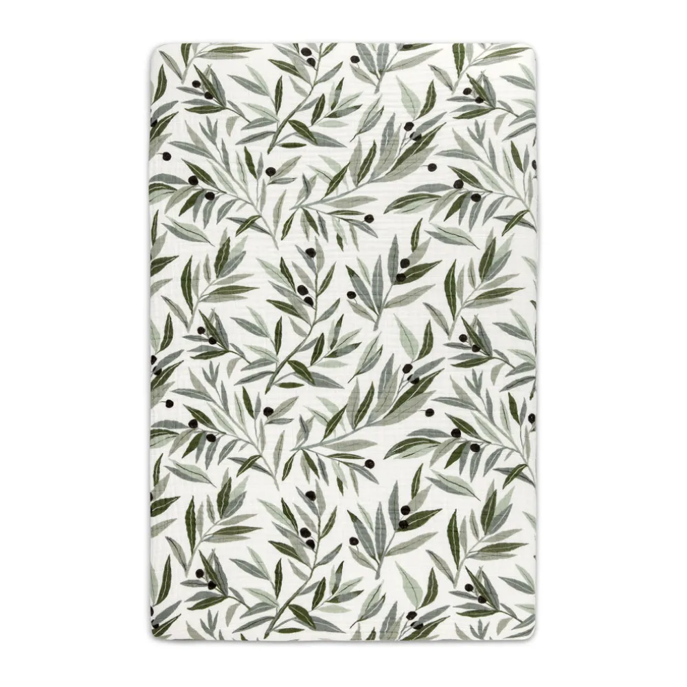Mini Crib Sheet In GOTS Certified Organic Muslin Cotton