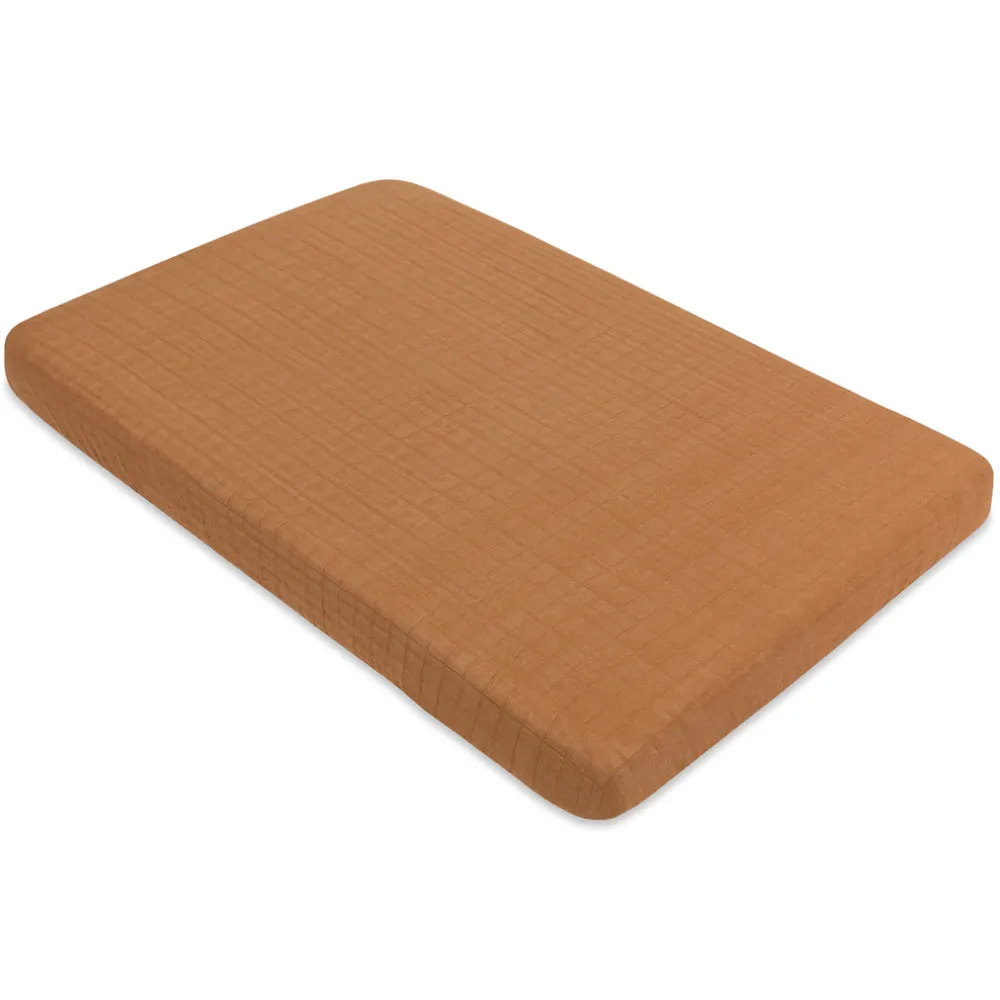 Mini Crib Sheet In GOTS Certified Organic Muslin Cotton