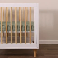 Mini Crib Sheet In GOTS Certified Organic Muslin Cotton