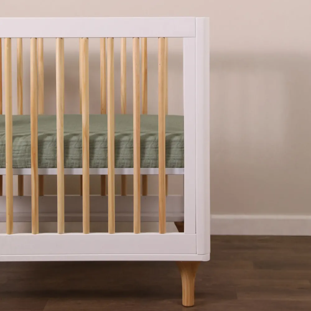 Mini Crib Sheet In GOTS Certified Organic Muslin Cotton