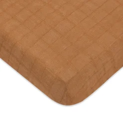 Mini Crib Sheet In GOTS Certified Organic Muslin Cotton