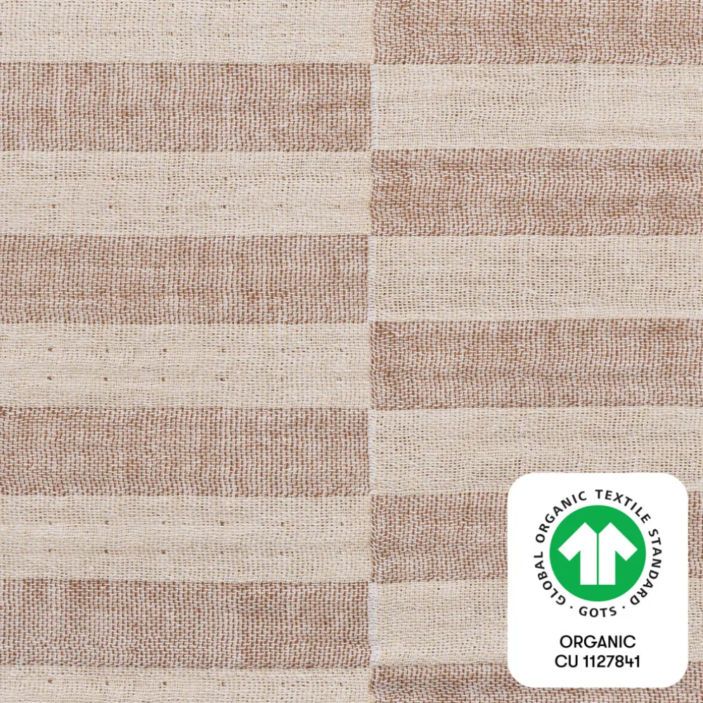 Mini Crib Sheet In GOTS Certified Organic Muslin Cotton