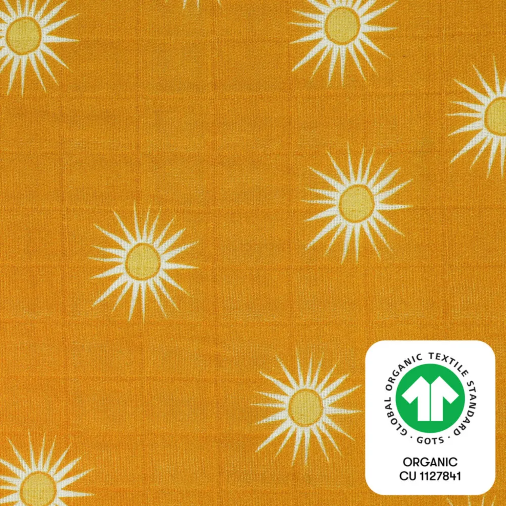 Mini Crib Sheet In GOTS Certified Organic Muslin Cotton