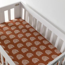 Mini Crib Sheet In GOTS Certified Organic Muslin Cotton