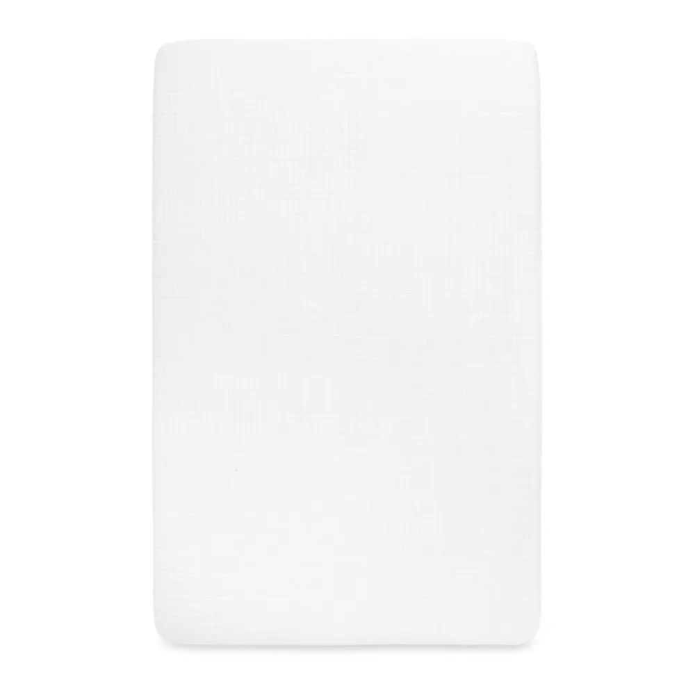 Mini Crib Sheet In GOTS Certified Organic Muslin Cotton