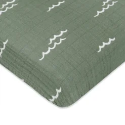 Mini Crib Sheet In GOTS Certified Organic Muslin Cotton
