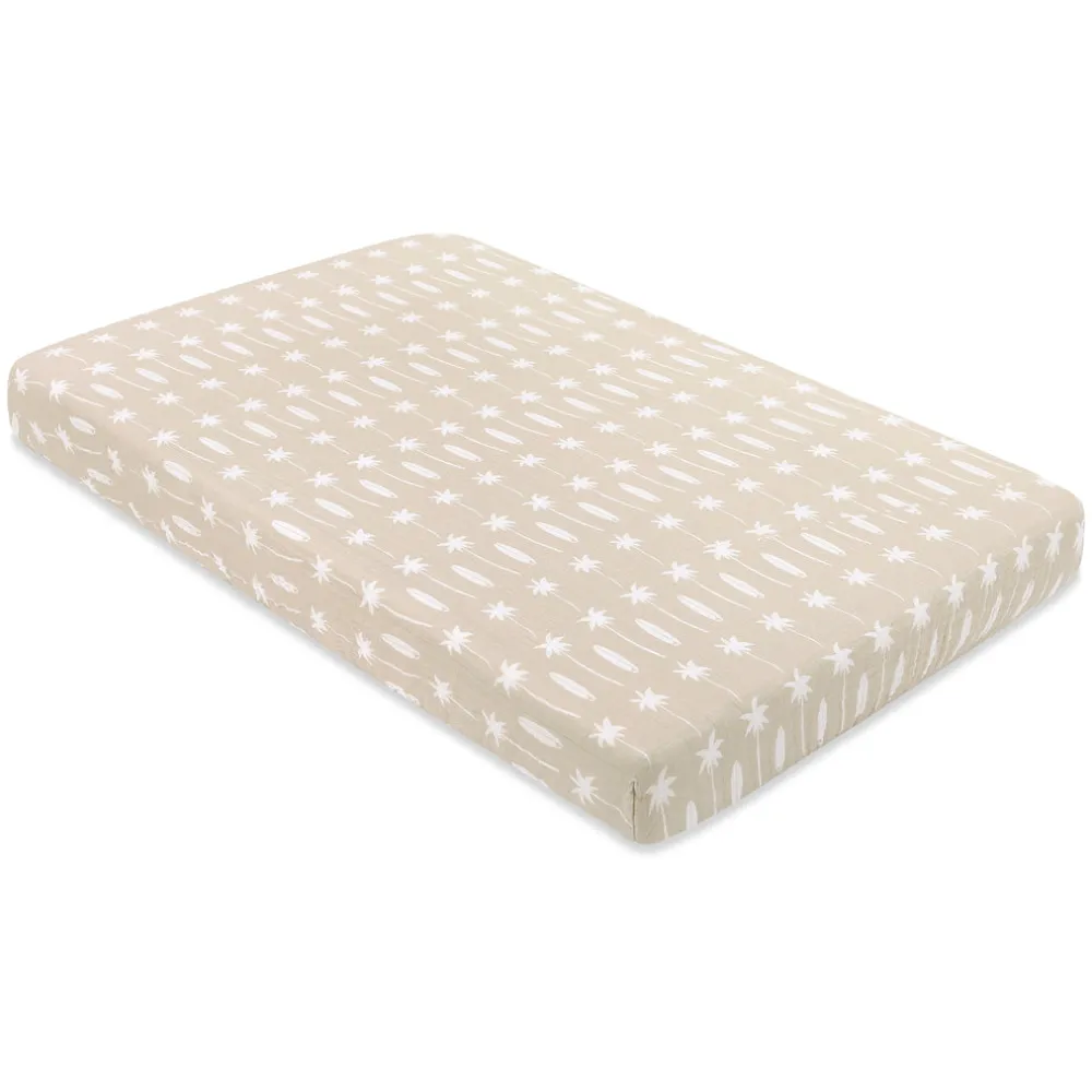 Mini Crib Sheet In GOTS Certified Organic Muslin Cotton