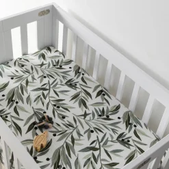 Mini Crib Sheet In GOTS Certified Organic Muslin Cotton