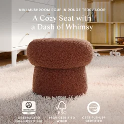 Mini Mushroom Pouf