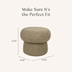 Mini Mushroom Pouf