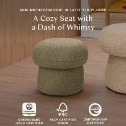 Mini Mushroom Pouf