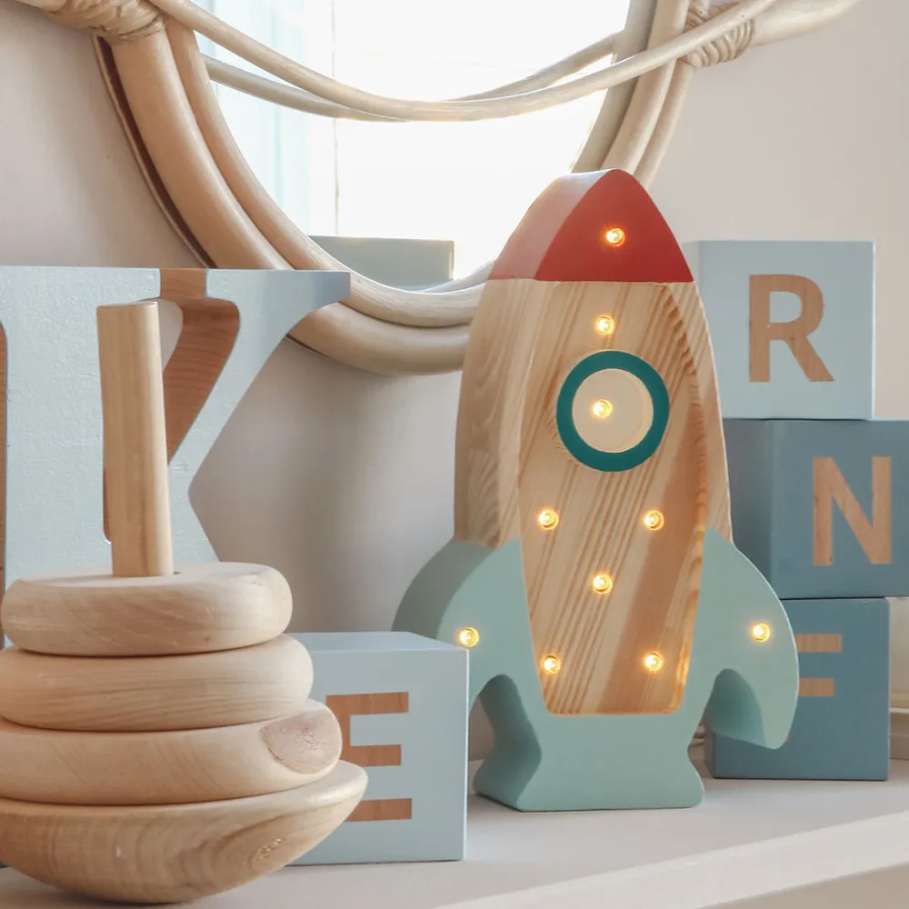Mini Rocket Ship Lamp