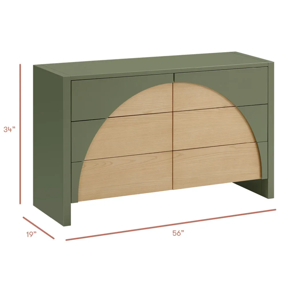 Moab 6-Drawer Assembled Dresser