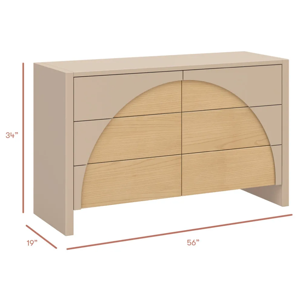 Moab 6-Drawer Assembled Dresser
