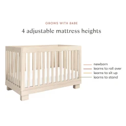 Modo 3-in-1 Convertible Crib with Toddler Bed Conversion Kit
