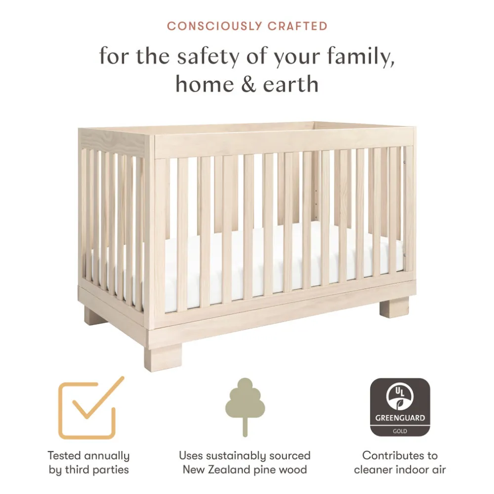 Modo 3-in-1 Convertible Crib with Toddler Bed Conversion Kit